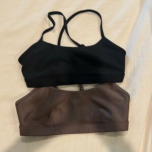Never worn just don’t have tags black and brown Alo bra
